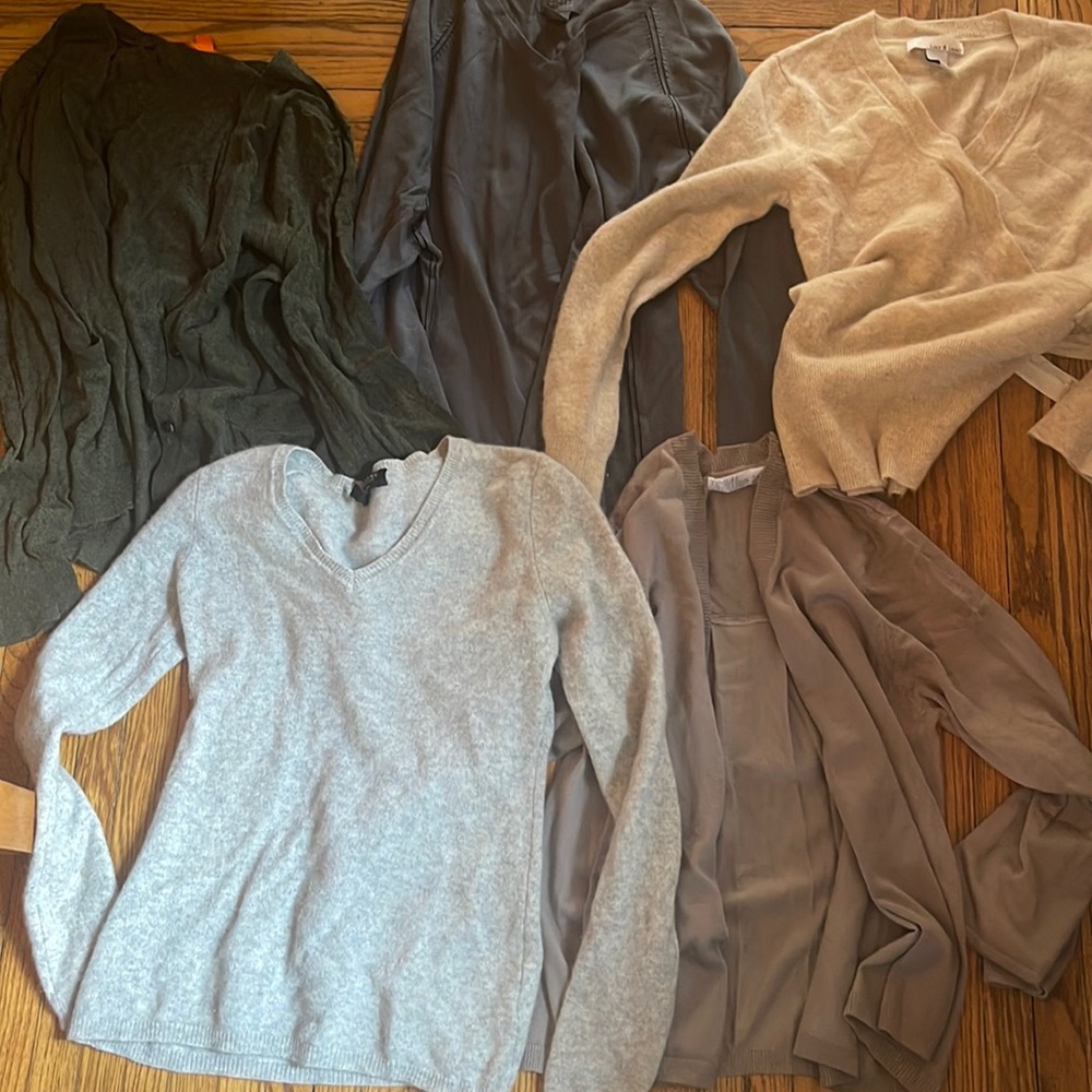 5 lbs of sweaters shirts and blouses to resell